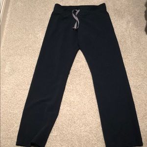 FIG Livingston XS scrub pant in DARK HARBOR color.